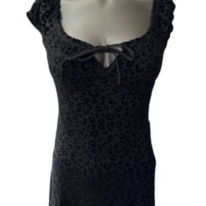 No Boundaries Black Leopard Print Mini Dress